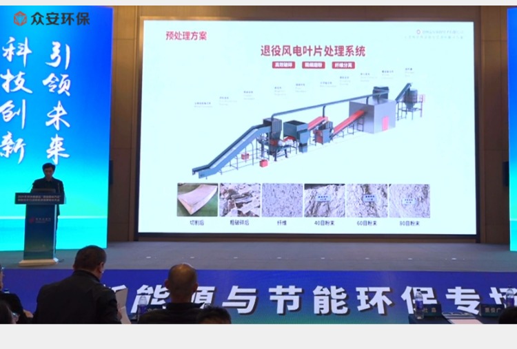 众安环保携退役风电叶片处理方案 2024郑州高新区科技成果转化大会